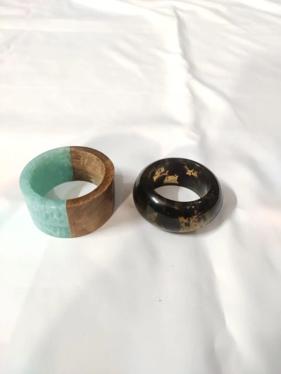 Resin Stone Rings Set